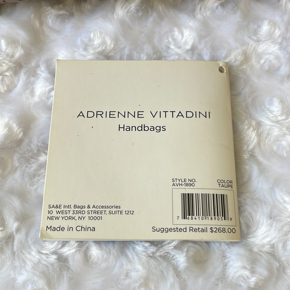 Adrienne Vittadini “The Greenwich Collection” Double Handle Shopper, Taupe - Picture 12 of 15